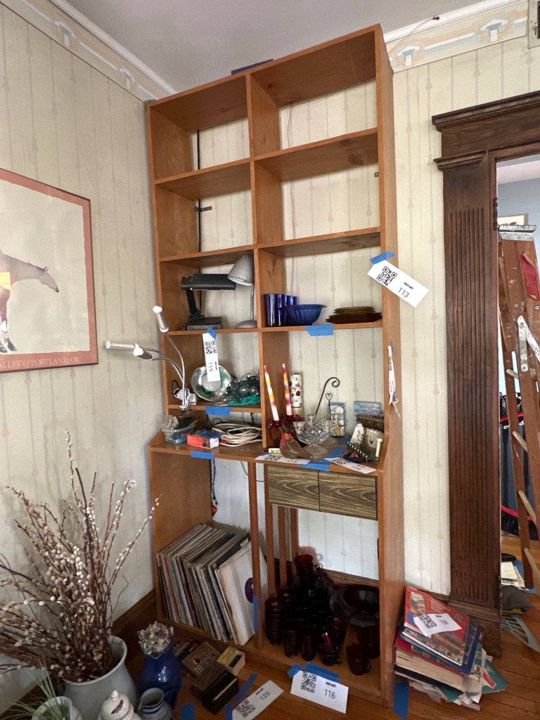 Vintage Wooden bookcase  - image 3 of 7