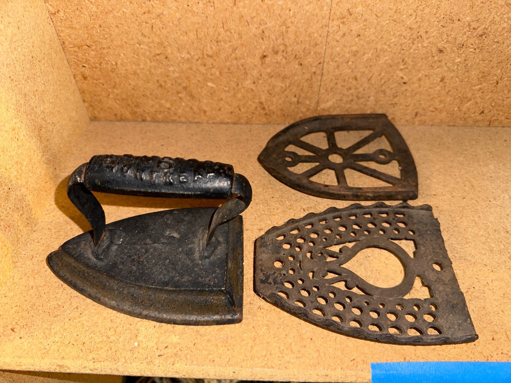 Vintage iron and bases, Printer Block and More  - image 2 of 7