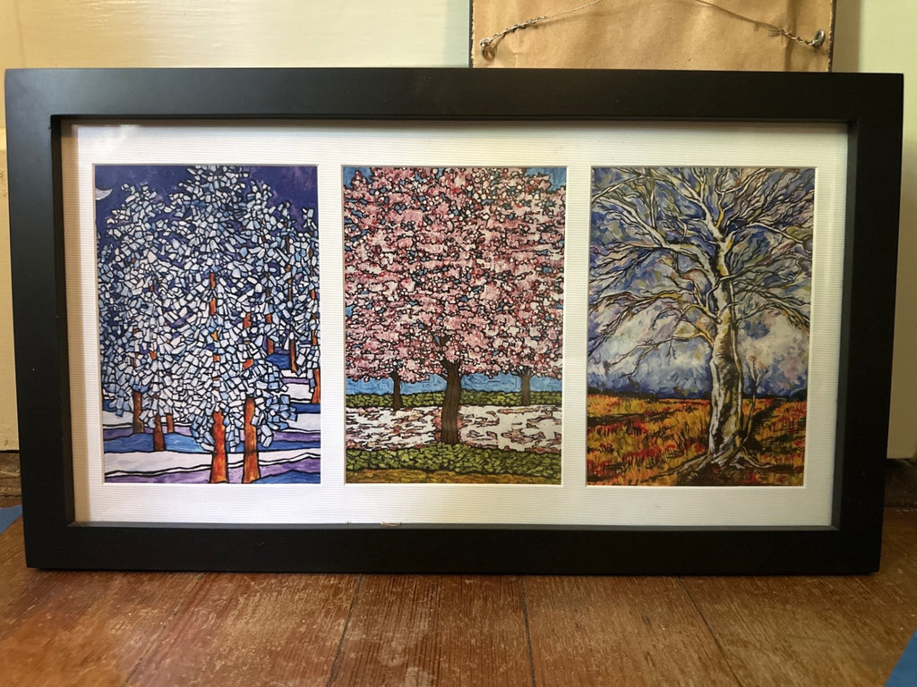 Two framed artworks - image 3 of 8