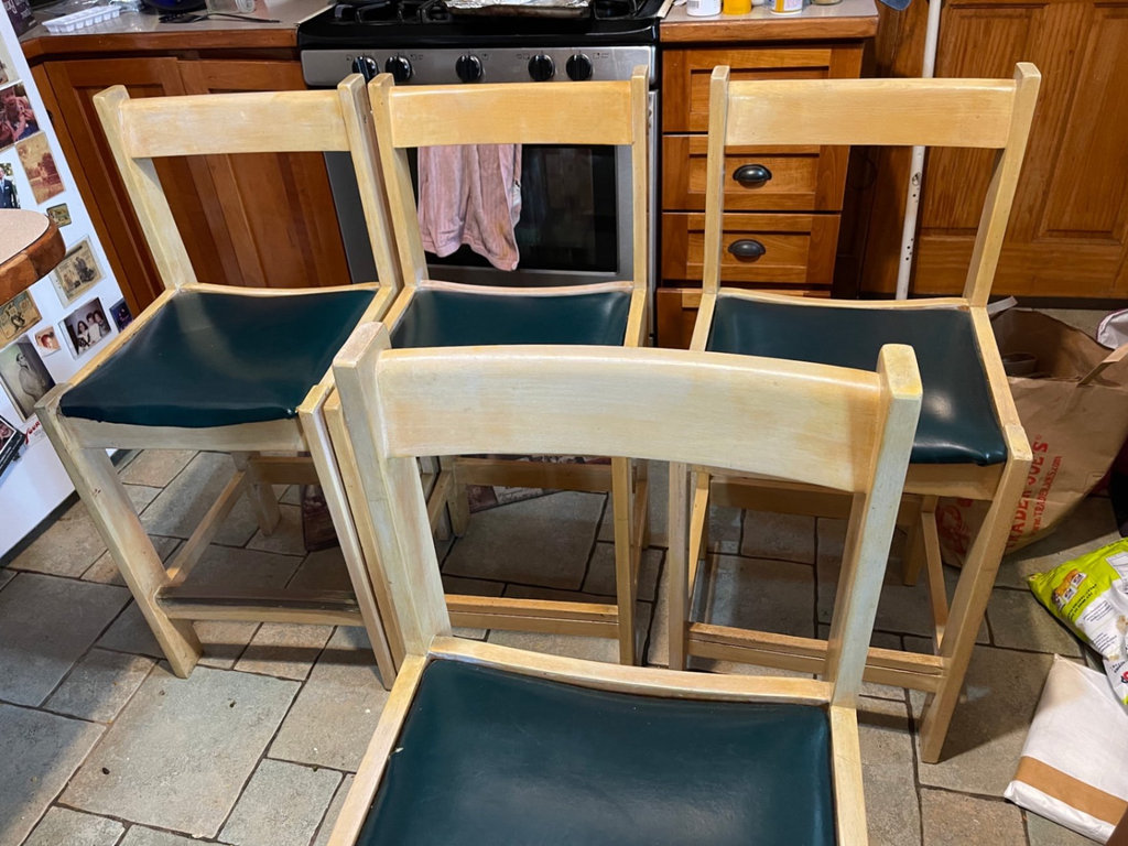 Light Ash Counter height chairs - image 4 of 4