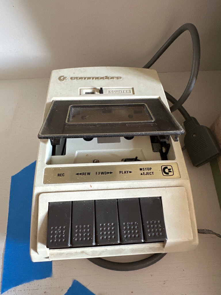 Vintage Commodore C2N Cassette Deck and Retro Audio Equipment - image 6 of 7