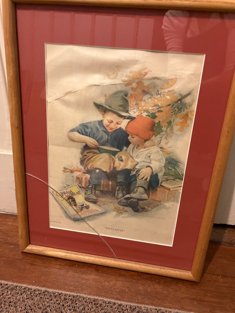 Vintage framed advertising prints - image 11 of 12