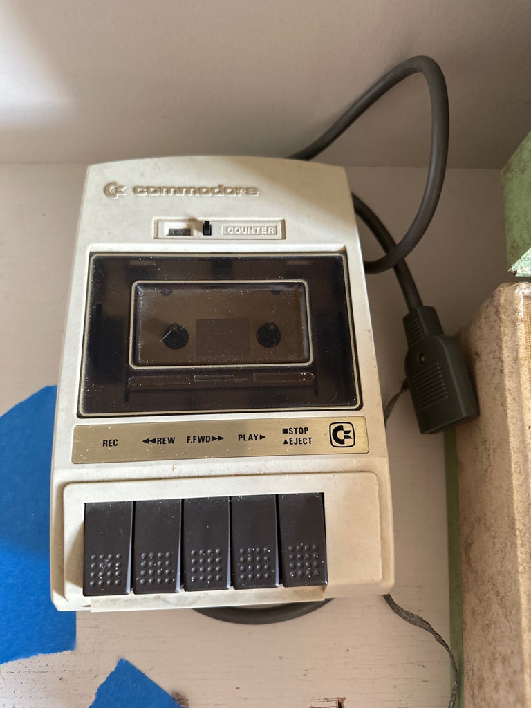 Vintage Commodore C2N Cassette Deck and Retro Audio Equipment - image 5 of 7