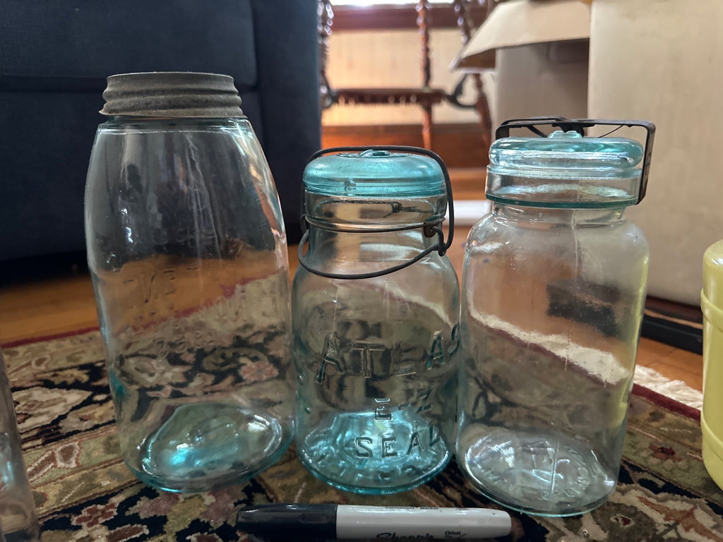 Vintage glass jars, bottles, and canning hardware - image 4 of 10
