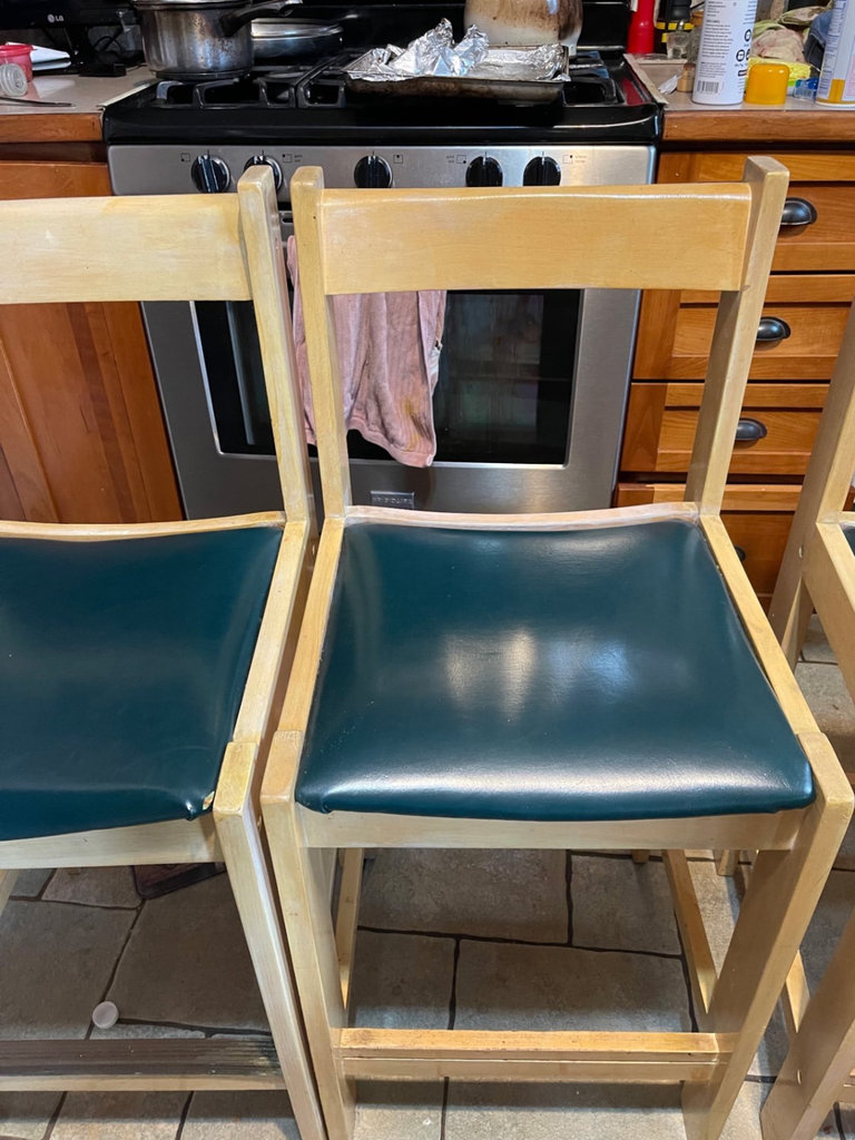 Light Ash Counter height chairs - image 2 of 4