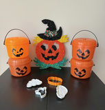 Vintage Halloween McDonald’s Pails, Popcorn Jack O’Lantern & Hallmark Cookie Cutters - thumbnail 1 of 13