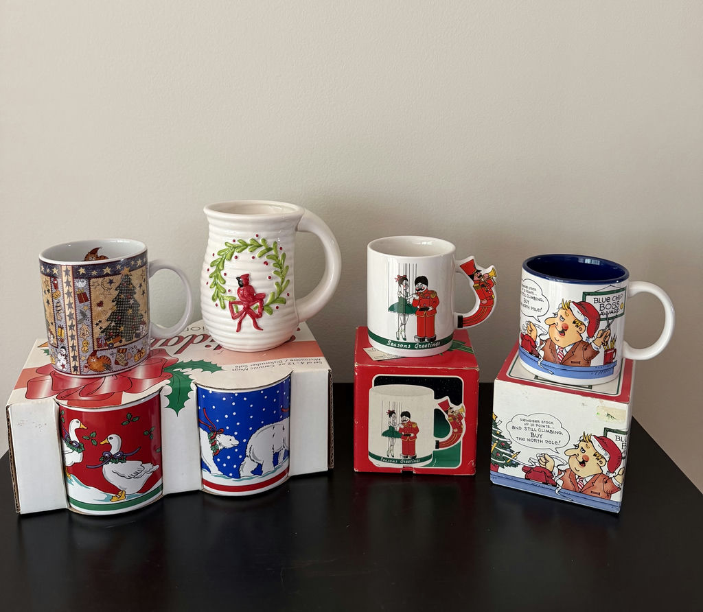 Christmas Mug Lot - Vintage & New - image 1 of 21