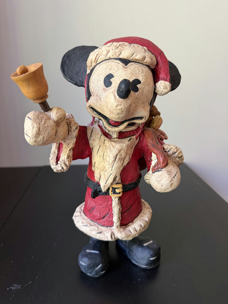 Dept 56 Santa Mickey Mouse Figurine & Disney Mini Waffle Maker - image 2 of 9