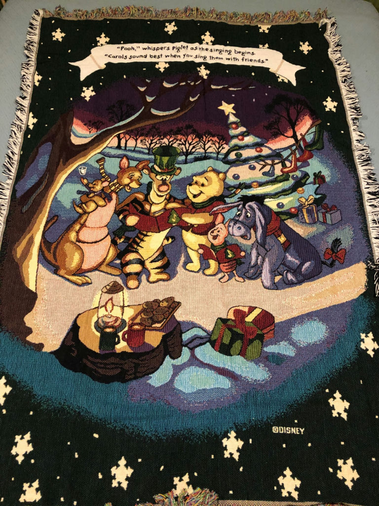 Vintage Disney Winnie the Pooh & Friends Tapestry Throw Blanket - New - image 1 of 4
