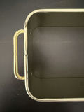 Vintage Pyrex Casserole Holders, Enamel Strainer, Calaphon Loaf Pan - thumbnail 7 of 13