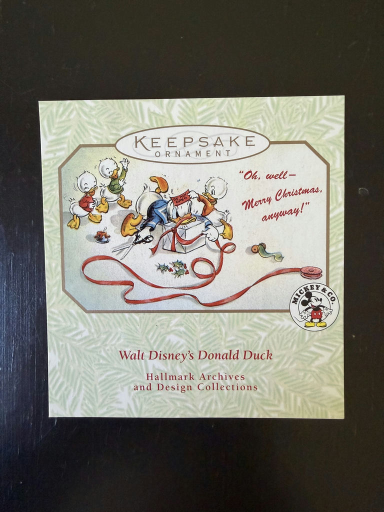 Jim Shore Disney Christmas Figurine & Hallmark Donald Duck Ornament - image 13 of 13