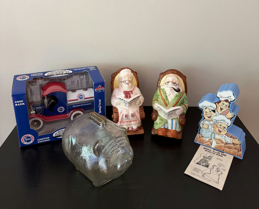 Vintage Coin Banks/Piggy Banks - Group Of 5 - image 1 of 24