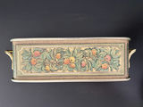 Vintage Pyrex Casserole Holders, Enamel Strainer, Calaphon Loaf Pan - thumbnail 4 of 13