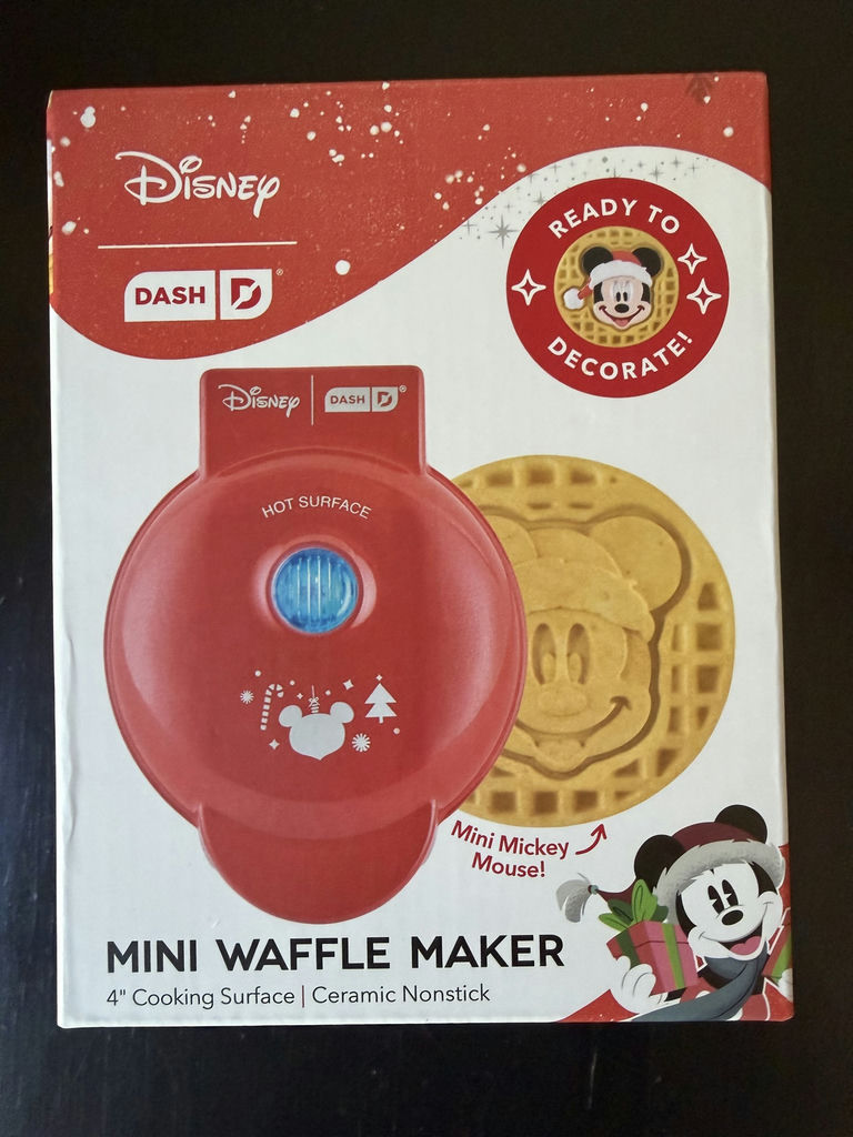 Dept 56 Santa Mickey Mouse Figurine & Disney Mini Waffle Maker - image 8 of 9