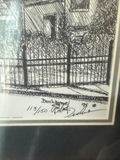 Signed LE Print Cranston Print Works Clock Tower in Webster, MA - thumbnail 2 of 11