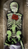 Vintage Halloween Skeleton Wall Hanging (Glows In Dark) & Popcorn Jack O’Lantern - thumbnail 4 of 14