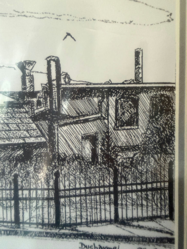 Signed LE Print Cranston Print Works Clock Tower in Webster, MA - image 4 of 11