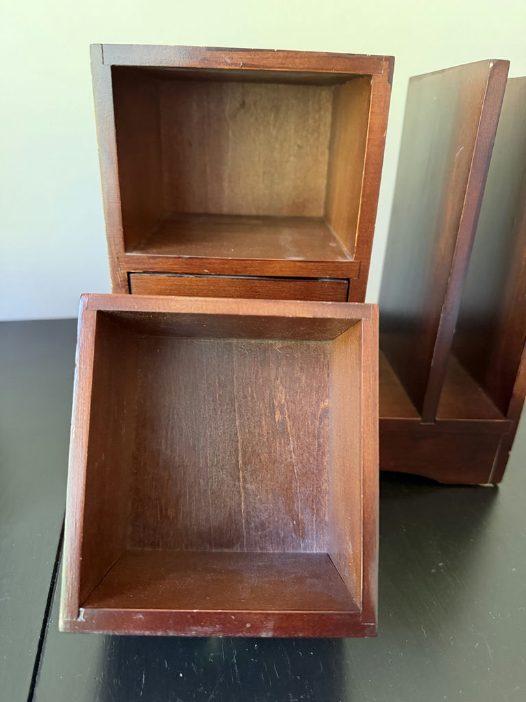 Wooden Boxes & Desk Organizer - image 4 of 16