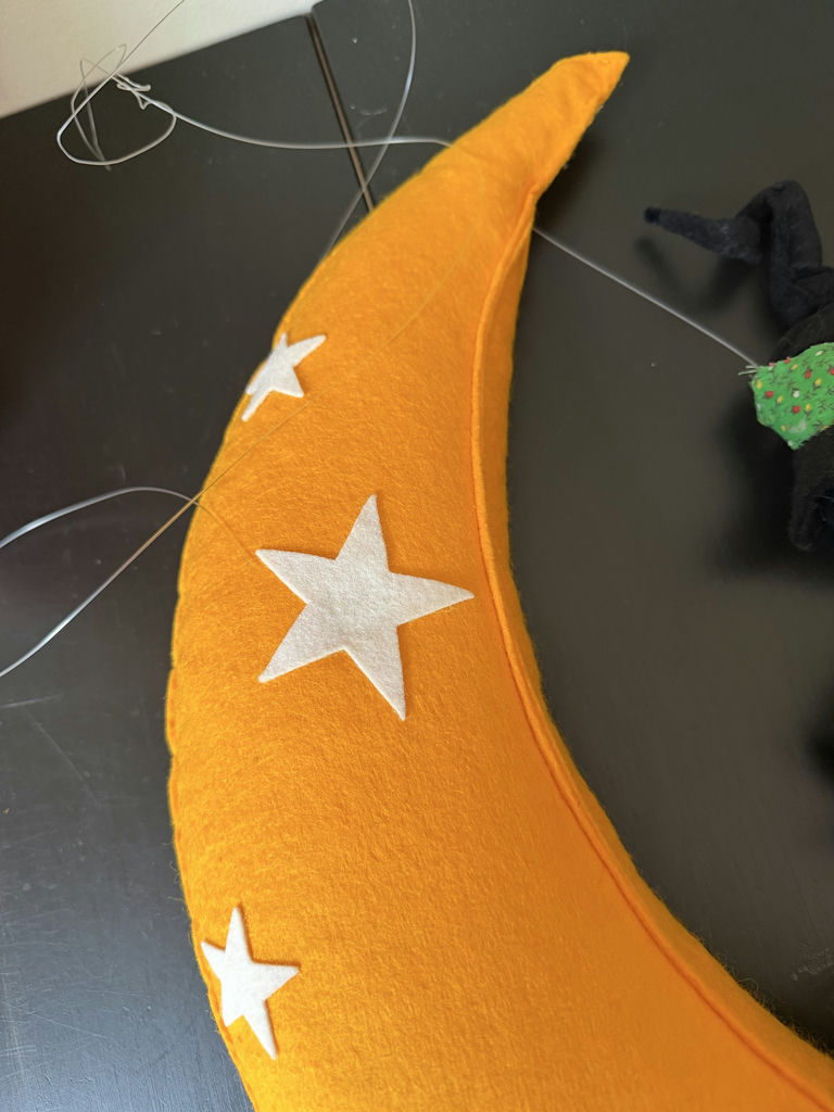 Vintage Annalee Witch with Moon & Halloween Tree - image 4 of 23