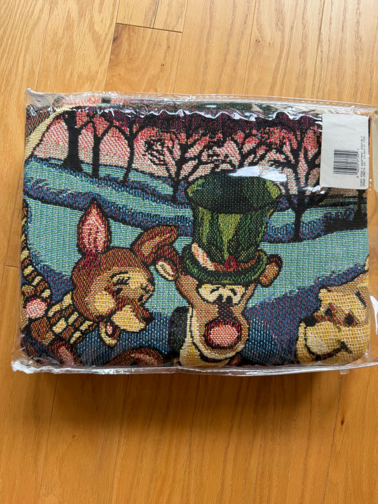 Vintage Disney Winnie the Pooh & Friends Tapestry Throw Blanket - New - image 2 of 4