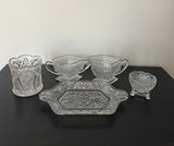 Early American Pattern Glass - Group of Five - thumbnail 1 of 6