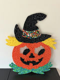 Vintage Halloween Skeleton Wall Hanging (Glows In Dark) & Popcorn Jack O’Lantern - thumbnail 14 of 14