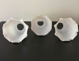 Three Vintage Glass Hand Painted Light Shades - thumbnail 3 of 5
