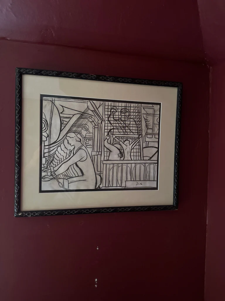 Black and white print related to Labor in Chains by Diego Rivera - image 1 of 2
