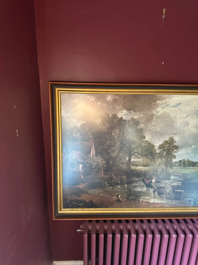 Framed reproduction print of The Hay Wain (1821) by John Constable - image 1 of 4