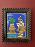 Framed traditional south Indian Tanjore painting - thumbnail 2 of 2