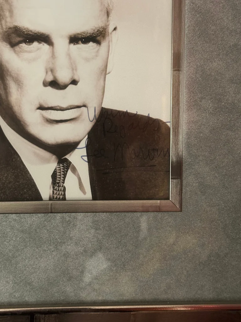 Signed Framed Photograph of Lee Marvin - image 4 of 4