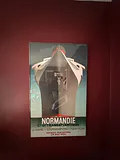 Large Framed Art-Deco Print of 1935 Ocean Liner Normandie by Artist A.M. Cassandrew - thumbnail 1 of 3