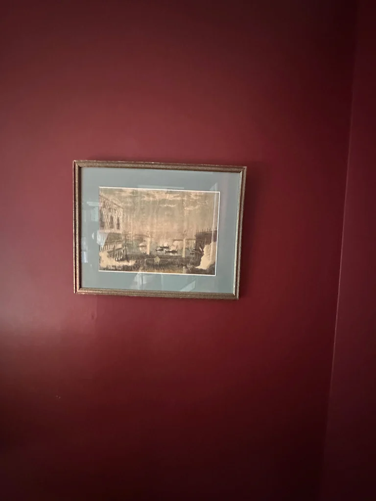 Framed Architectural Scene Print on Venice - image 1 of 2