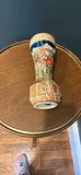Vintage Handpainted, 3-D Relief Porcelain Vase - thumbnail 4 of 5
