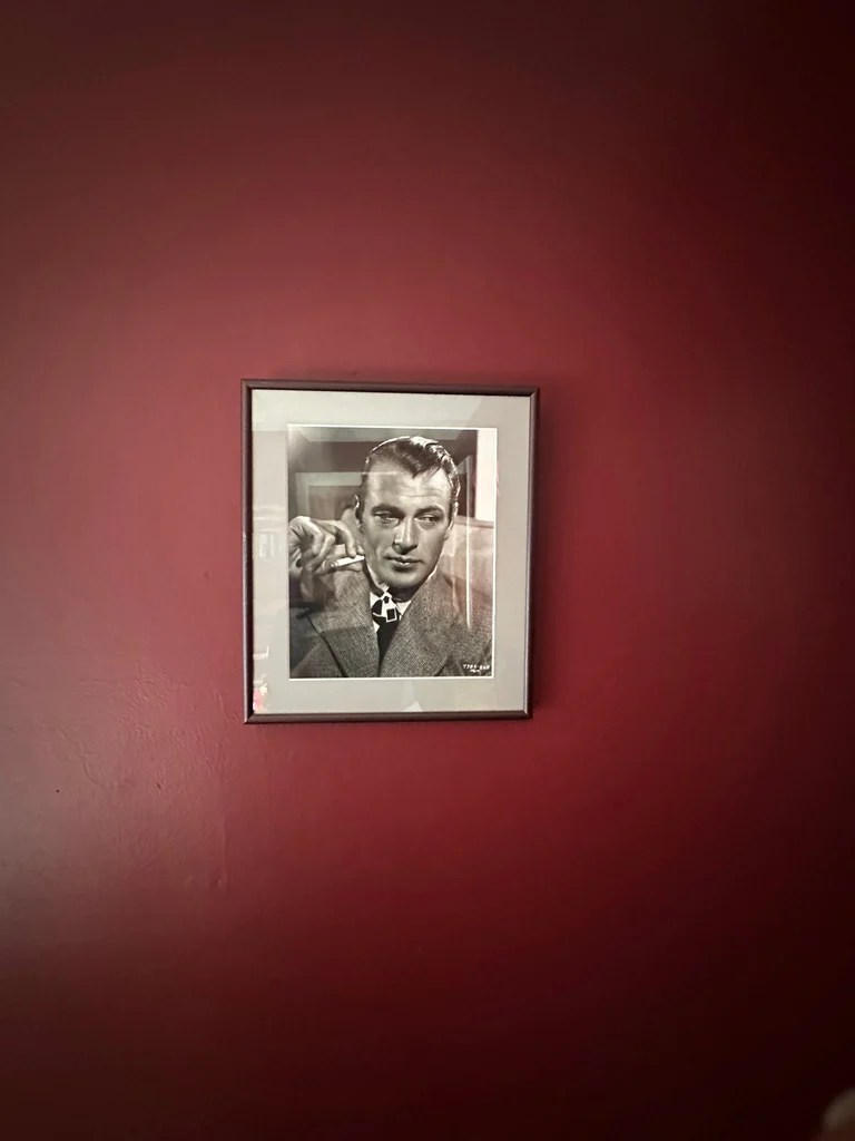 Framed Black and White Photograph of Gary Cooper - image 1 of 2