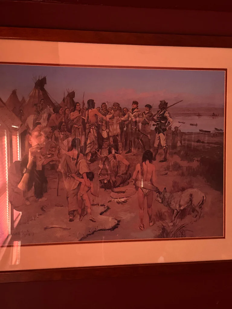Framed Historical Scene Print - image 2 of 2