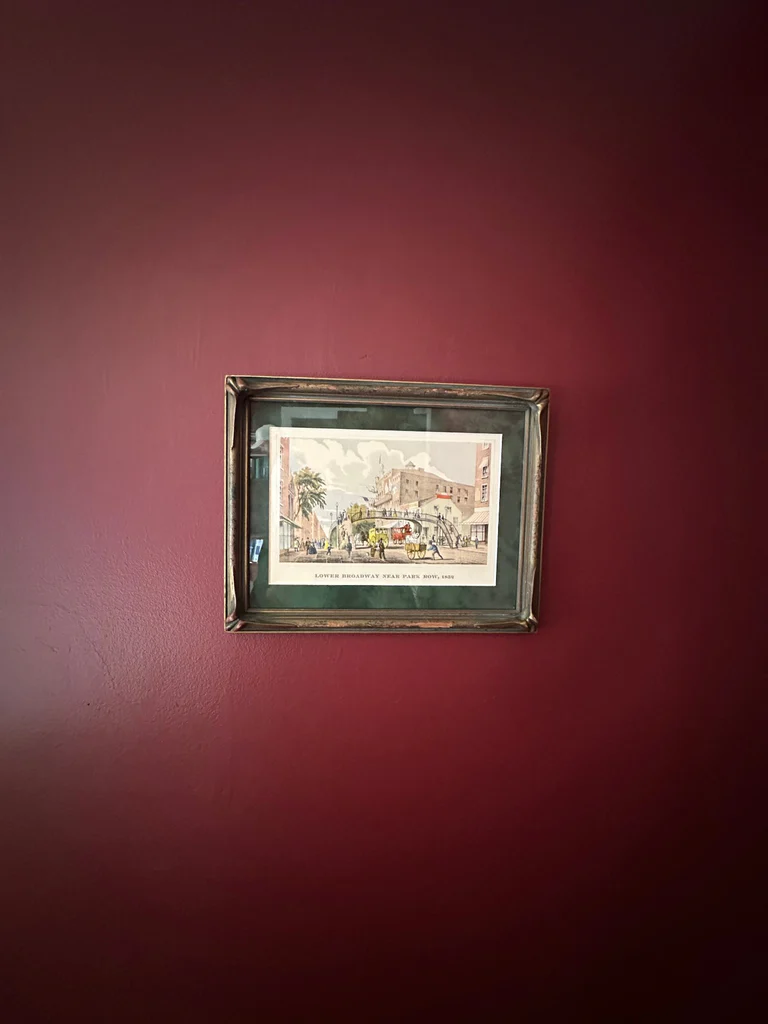 Framed reproduction of Lower Broadway Near Park Row - image 2 of 2