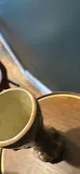 Vintage Handpainted, 3-D Relief Porcelain Vase - thumbnail 3 of 5