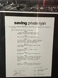 Framed Saving Private Ryan Script Display with Signatures - thumbnail 5 of 5