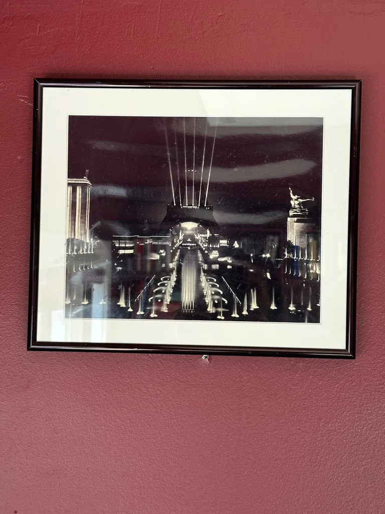 Framed art-deco style lithograph titled Rooftop Serenade by Robert Hoppe - image 1 of 1