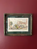 Framed reproduction of Lower Broadway Near Park Row - thumbnail 1 of 2