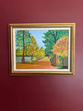 Framed oil painting by a local artist - thumbnail 1 of 2