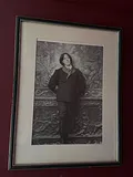 Framed Black and White Portrait Print of Oscar Wilde - thumbnail 1 of 1