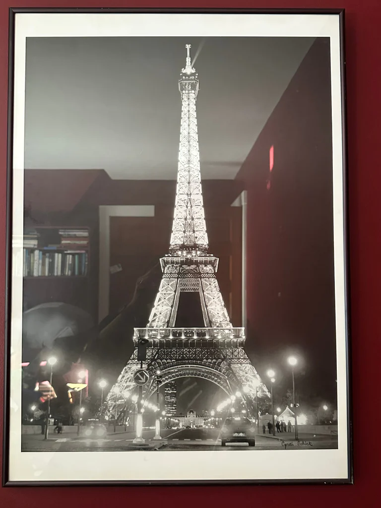 Framed photographic print of the Eiffel Tower - image 2 of 2
