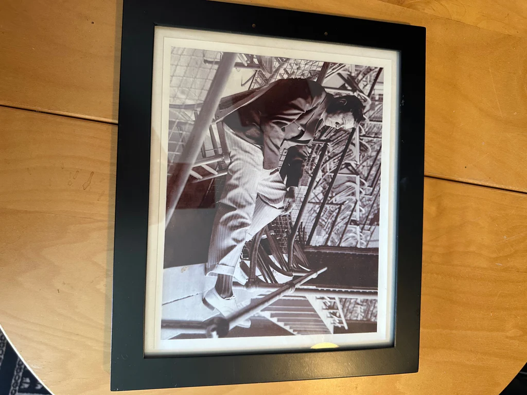 Black and White Photograph of Clark Gable reclining in a chair - image 2 of 2