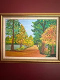 Framed oil painting by a local artist - thumbnail 2 of 2
