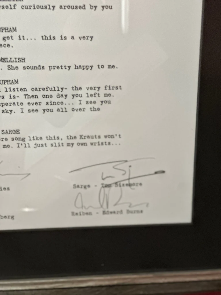 Framed Saving Private Ryan Script Display with Signatures  - image 4 of 5