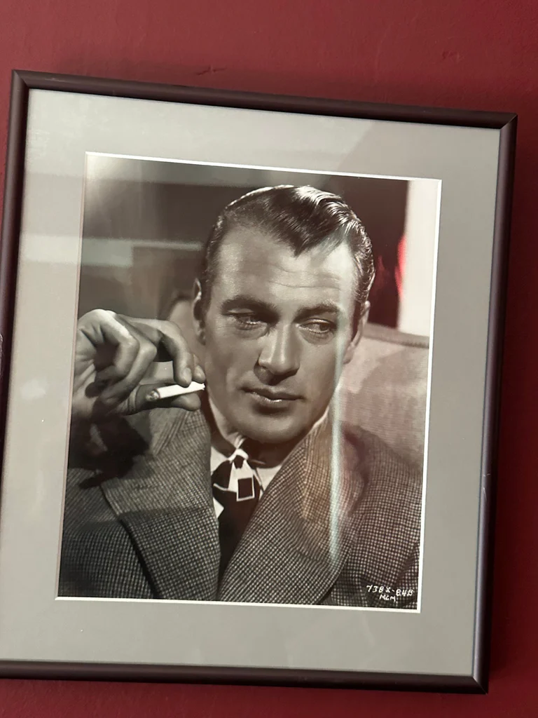 Framed Black and White Photograph of Gary Cooper - image 2 of 2