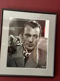 Framed Black and White Photograph of Gary Cooper - thumbnail 2 of 2