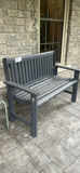 Gray Outdoor Bench - thumbnail 4 of 10